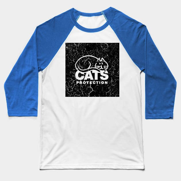 CATS PROTECTION Baseball T-Shirt by Vikinoko Micro Photography